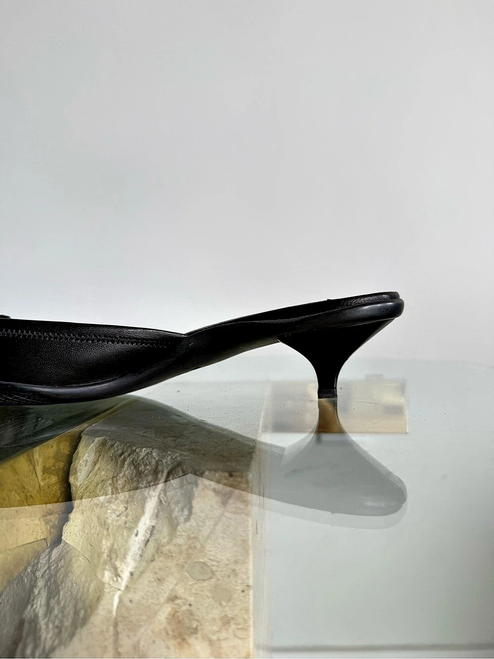 Prada Black Square-Toe Mules US 8.5 - Picture 8 of 8